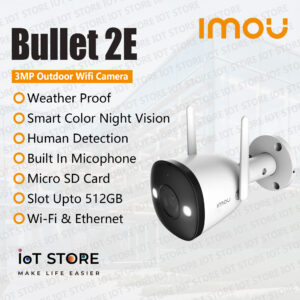 Bullet 2E – (3MP) Outdoor Wireless (WiFi) Smart Camera