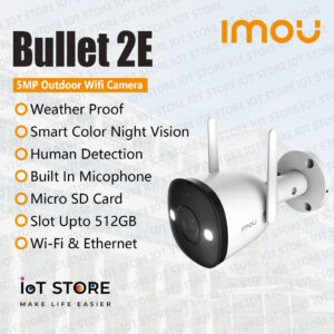Bullet 2E – (5MP) Outdoor Wireless (WiFi) Smart Camera