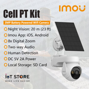 Cell PT Kit 3MP Battery Powered Wifi Security Camera