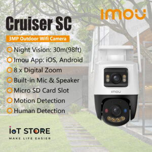 Cruiser SC 3MP Night Vision Outdoor Wifi Smart Security Camera