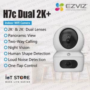 EZVIZ H7c Dual 2K+ & 2K+ Dual-Lens Pan & Tilt Wi-Fi Camera