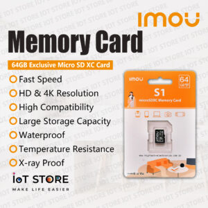 IMOU 64GB Exclusive Micro SD XC Card for Surveillance