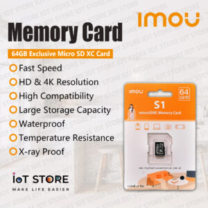 IMOU 64GB Exclusive Micro SD XC Card for Surveillance