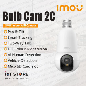 Bulb Cam 2C – (3MP) Indoor Wireless (WiFi) Smart Camera