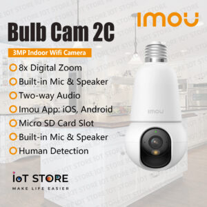 Bulb Cam 2C 3MP Indoor Wifi Security Camera