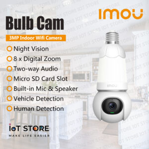 Bulb Cam 3MP Indoor Wifi Cctv Camera