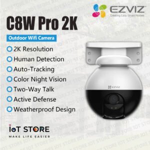 EZVIZ C8W Pro 2K Pan & Tilt Wi-Fi Camera
