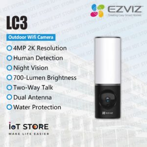 EZVIZ LC3 Smart Security Wall-Light Camera